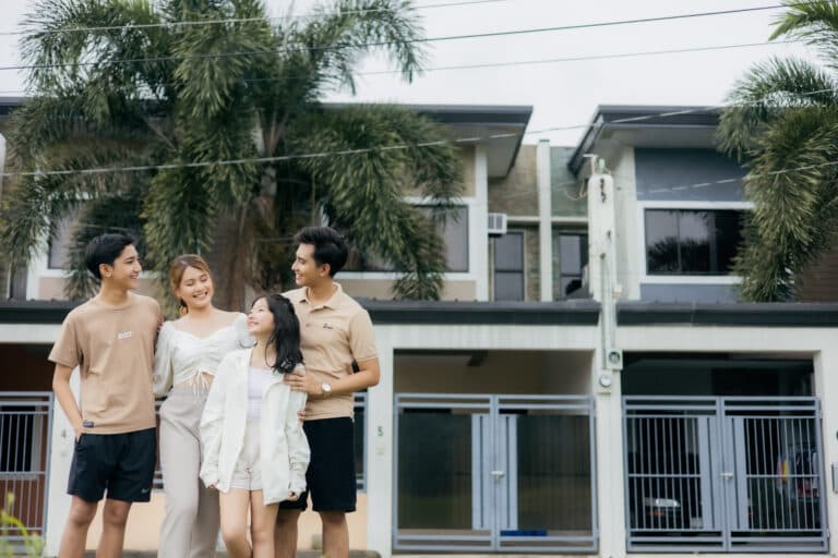 Homeowners gathered in a warm, welcoming community space